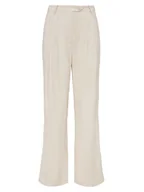 Spodnie damskie - LeGer Spodnie "Edina" w kolorze kremowym - miniaturka - grafika 1