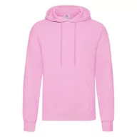 Bluzy męskie - Bluza męska z kapturem Hooded Sweat Fruit of the Loom - Jasnoróżowy XL - miniaturka - grafika 1