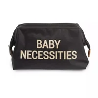 Torby i organizery dla mam - Childhome kosmetyczka baby necessities czarno-złota - miniaturka - grafika 1