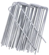Ocynkowane SZPILKI STALOWE kotwy kołki DO MOCOWANIA AGROWŁÓKNINY 15cm x25