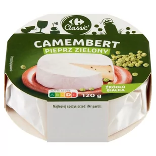 Carrefour Classic Ser camembert pieprz zielony 120 g - Sery - miniaturka - grafika 1