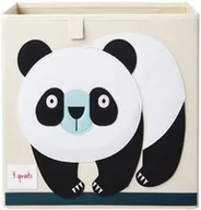 Pojemniki na zabawki - 3Sprouts Pudełko na Zabawki Panda Black - miniaturka - grafika 1