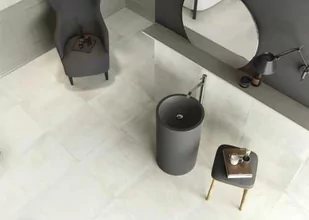 Płytka gresowa Soft Concrete White 60x60x0,8cm Gat.II - Budowa OUTLET - miniaturka - grafika 1