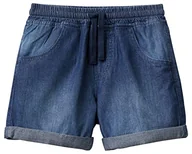 Spodenki damskie - United Colors of Benetton Bermudy 4dhjg900s szorty, niebieski denim 901, 5 lat dla dzieci i młodzieży, Niebieski Denim 901, 5 ans - miniaturka - grafika 1