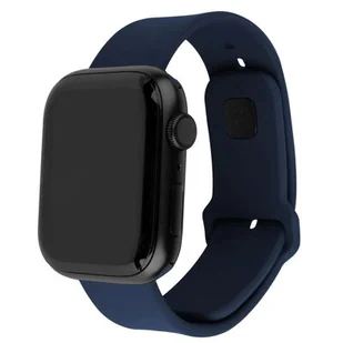 Fixed Silikonowy pasek Silicone Strap do Apple Watch 2/1 49 mm, granatowy - Akcesoria do smartwatchy - miniaturka - grafika 1