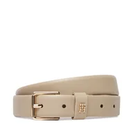 Paski - Pasek Damski Tommy Hilfiger Th Square 2.5 Go AW0AW17756 Beżowy - miniaturka - grafika 1