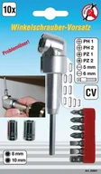 Bity - Kraftmann przesunięcie śrubokręt przystawkę do wiertarek, 10-częściowy, 20801 20801 - miniaturka - grafika 1