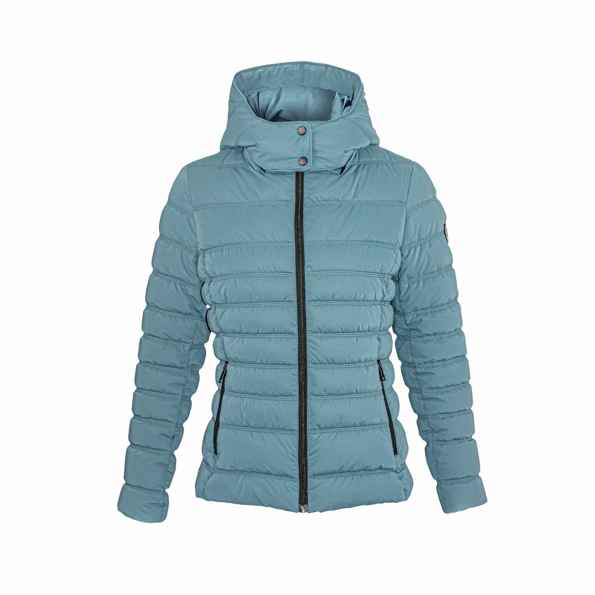 Kurtka zimowa damska z kapturem PASSO błękitna r.L