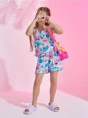 Dresy i komplety dla dziewczynek - Sinsay - Komplet: koszulka i szorty - wielobarwny - miniaturka - grafika 1
