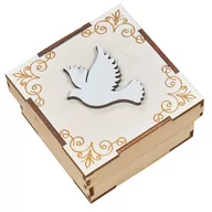 Pudełka i szkatułki - Drewniane pudełko na specjalne okazje - chrzest - miniaturka - grafika 1
