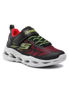 Buty dla dziewczynek - Skechers Sneakersy Vortex-Flash 400030L/BKRD Czarny - grafika 1