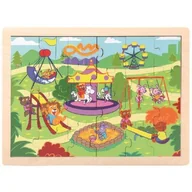 Puzzle - Brimarex Puzzle drewniane Plac zabaw - miniaturka - grafika 1