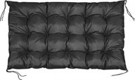 Poduszki ogrodowe - vidaXL PODUSZKA OGRODOWA NA PALETY 120X80 CM CZARNA - miniaturka - grafika 1