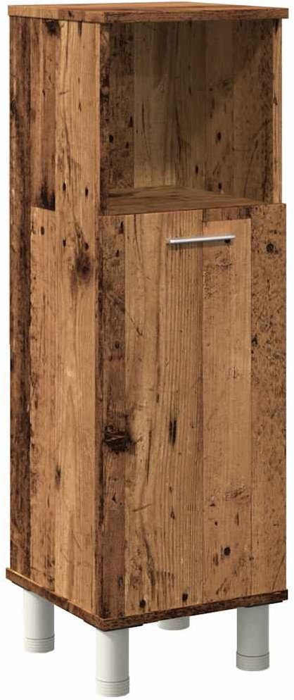 Szafka łazienkowa, stare drewno, materiał drewnopochodny