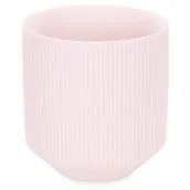 Świeczniki - Świecznik PASO kolor pudrowy róż styl nowoczesny do wewnątrz ameliahome - CANDLEHOLDER/AH/PASO/POWDERPINK/9X9,8 - miniaturka - grafika 1