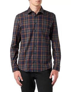 Seidensticker Męska koszula slim fit z długim rękawem, granatowy, 40 - Koszule męskie - miniaturka - grafika 1