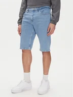 Spodenki męskie - Tommy Jeans Szorty jeansowe Ryan DM0DM21852 Niebieski Slim Fit - miniaturka - grafika 1