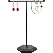 Biżuteria - akcesoria - Metalowy stojak na biżuterię – uchwyt na naszyjniki, łańcuszki, biżuterię na naszyjniki, bransoletki, kolczyki, pierścionki, zegarki - miniaturka - grafika 1