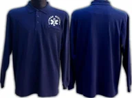 Odzież robocza - Promostars LPP - Koszulka Polo ratownicza męska z długim rękawem granatowa - miniaturka - grafika 1