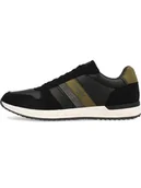 Trampki męskie - Wrangler Sneakersy "Wyatt" w kolorze czarno-oliwkowym - miniaturka - grafika 1