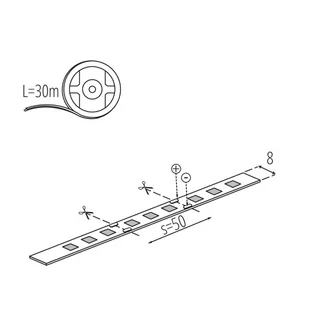 Taśma LED L60B, 30mb, WW biała ciepła - Taśmy LED - miniaturka - grafika 2