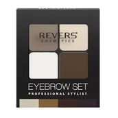 Akcesoria i kosmetyki do stylizacji brwi - Revsers Revers cienie do brwi eyebrow set professional 04 5902114889333 - miniaturka - grafika 1