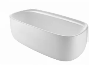 Roca A2484520P0 BEYOND 180X90 Wanna wykonana z konglomeratu Surfex$102 zintegrowany przelew slot zawiera syfon typu klik-klak Bez baterii Paletyzacja 1 szt kolor niecka/obudowa) Bia$103y/Per$104owy - Wanny - miniaturka - grafika 1