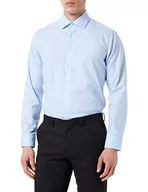 Koszule męskie - Seidensticker Męska koszula biznesowa, jasnoniebieski, 48 PL - miniaturka - grafika 1