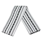 Kimona, stroje i obuwie - Kaku Obi Do Iaido Kendo Kenjutsu Aikido biało-czarne 100% bawełna Made in Japan - miniaturka - grafika 1