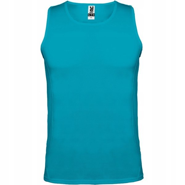 Techniczna koszulka męska na ramiączkach Tanktop ROLY PD0350 TURQUOISE M