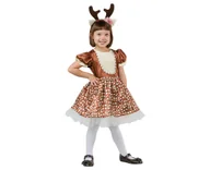 Dodatki do strojów karnawałowych - Zestaw dla dzieci Jelonek (opaska, sukienka), rozm. 92/104 cm - miniaturka - grafika 1