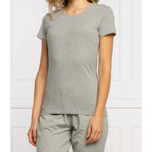 Emporio Armani T-shirt | Slim Fit - Koszulki i topy damskie - miniaturka - grafika 1