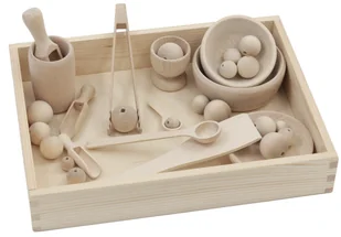 Zestaw Montessori Dla Dzieci Edukacyjny Zestaw Drewniany Zabawka - Klocki - miniaturka - grafika 1