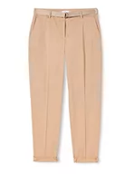 Spodnie damskie - Tommy Hilfiger Damskie spodnie Co-Twill Michelle Tapered, BEŻOWY, 66 - miniaturka - grafika 1