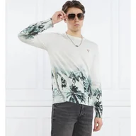 Swetry męskie - GUESS Sweter TYSON LS CN ALLOVER Regular Fit - miniaturka - grafika 1