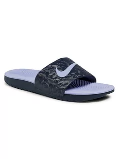 Klapki i japonki damskie - Nike Klapki Kawa Slide (GS/PS) 819352 405 Czarny - grafika 1