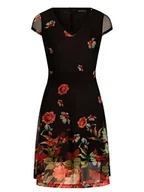 Sukienki - ApartFashion Damska sukienka Flash Juni Casual Night Out Dress, czarna, wielokolorowa, normalna, Czarny Multicolor, M - miniaturka - grafika 1