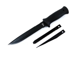 NÓŻ SURWIWALOWY Z PIŁĄ BUSHCRAFT MFH FOX OUTDOOR - Noże - miniaturka - grafika 1