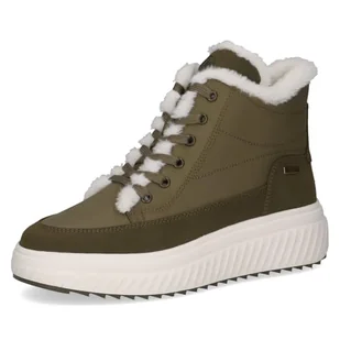 Caprice Damskie buty 9-26208-45, modne kozaki, khaki Comb, 39 EU, Khaki Comb, 39 EU - Kozaki damskie - miniaturka - grafika 1