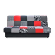 Sofy i kanapy - Kondela Sofa rozkładana Alabama ze schowkiem - czerwona - miniaturka - grafika 1