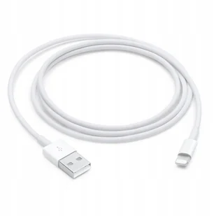 Kabel Maxtech USB - Apple Lightning 1 m biały - Kable USB - miniaturka - grafika 1