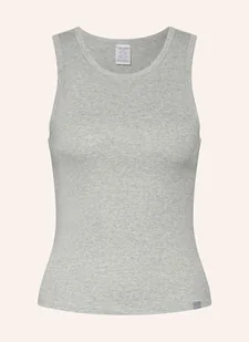 Calvin Klein Top Rekreacyjny Modern Rib grau - Koszulki i topy damskie - miniaturka - grafika 1