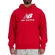 Bluzy męskie - Bluza New Balance MT41501TRE - czerwona - miniaturka - grafika 1