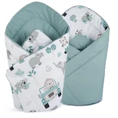 Rożki i beciki - Babyboom Becik Rożek Niemowlęcy Bawełna Dwustronny - miniaturka - grafika 1