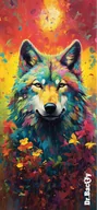 Ręczniki - Ręcznik szybkoschnący dwustronny Dr.Bacty  XL 70x140 – Wolf - miniaturka - grafika 1