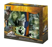 Zestawy naczyń dla dzieci - Kids Euroswan, Zestaw bidon aluminiowy + śniadaniówka Jurassic World JP00016 - miniaturka - grafika 1