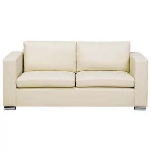 Beliani Sofa 3-osobowa ekoskóra beżowa HELSINKI 13170 - Sofy i kanapy - miniaturka - grafika 1