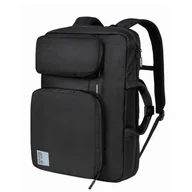 Plecaki - Torba na ramię - plecak na latopa 14" Jack Wolfskin NEW YORK 2IN1 FLIPBAG ultra black - ONE SIZE - miniaturka - grafika 1