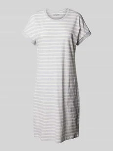 Koszula nocna ze wzorem w paski - Bielizna nocna - miniaturka - grafika 1