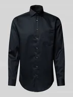 Koszule męskie - Koszula biznesowa o kroju regular fit z drobnego twillu - miniaturka - grafika 1